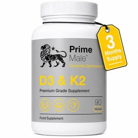 Vitamin D3 & K2 MK-7 for Men – 90 Capsules (90-Day Supply)