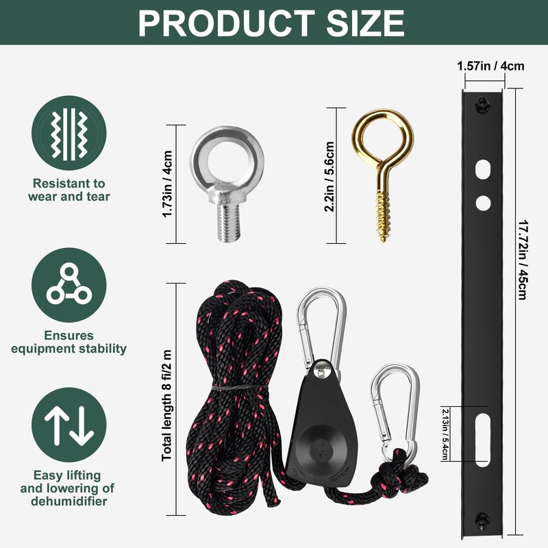 Hanging Kit for Dehumidifiers in Crawl Spaces & Basements |