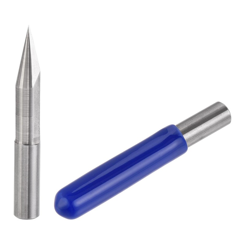 sourcing map Wood Engraving Bit Solid Carbide 6mm Shank, 30