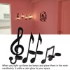 4Pcs Unique Iron Black Music Note Wall Sconce Candle Holder
