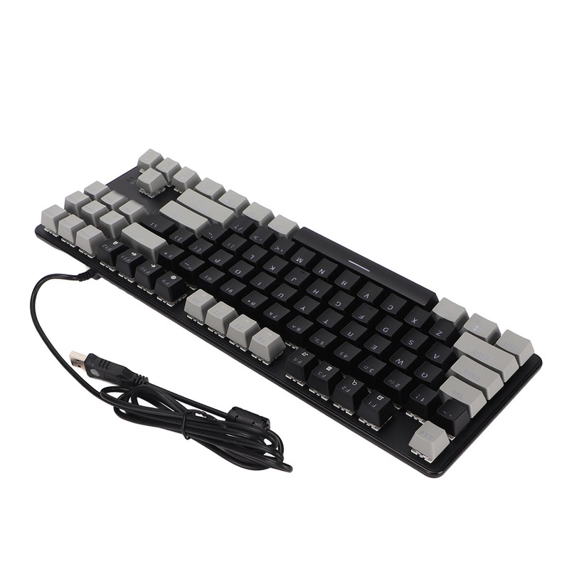 87 Key Mechanical Keyboard RGB Backlight Blue Switch Quick Response