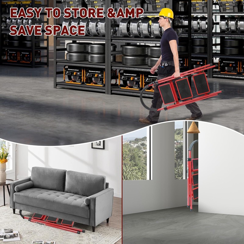 3 Step Ladder, Step Stool for Adults, Protable Steel Folding