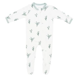 KYTE BABY Unisex Zipper Closure Footies, Rayon Made From Bamboo Eucalyptus 18-24 Months