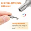 HARFINGTON 2pcs T20H Torx Screwdriver Bit 1/4" Hex Shank 25mm/1"