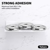 YOHOM Adhesive White Floating Shelves Bathroom Wall Organizer Shower Caddy