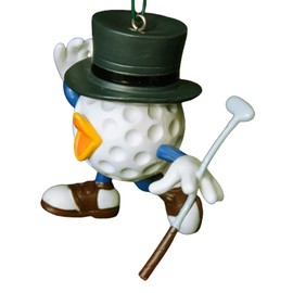 Golf Ball Christmas Tree Ornament - Figurine - Birdie