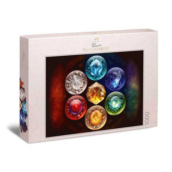 Ulmer Puzzleschmiede - 1000 Piece Puzzle "Chakra Stones" - Magical