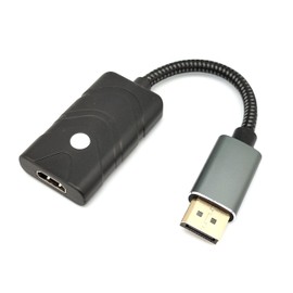 THWT 8K DP to HDMI EDID Emulator (Model: DPH8K-EWB), Supports SCDC and Exact EDID Copying and Emulation, HDCP Passthrough (not Bypass or Remove), Preset EDIDs are 8K@60Hz 4:4:4 and 4K@120Hz 4:4:4