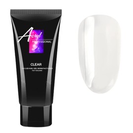 Builder Gel For Nails,30ml Professional Poly Nails Gel Extension Gel Nail Enhancement Manicure Easy DIY at Home (Clear)