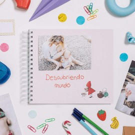 Remembrding – Baby Photo Album, 60 Pages (24 x 21 cm) | Modern and Original | Paste and Write | Customisable | Collect Memories of the Child, Boy or Girl