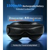 Cordless Heated Eye Mask Rechargeable with 4 Heat Settings &