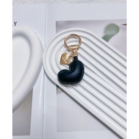 LAEKOU Cute Heart Keychain for Women, Aesthetic Bag Charms Chain Accessories for Purse Backpack Handbags