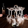 SHTWX Elegant Desktop Crystal Glass Stemware Rack/Rotate 8 Wine Glass