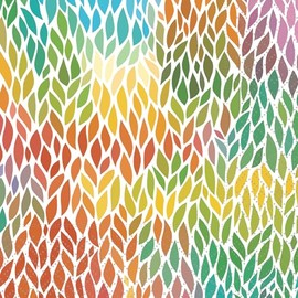 IHR Ideal Home Range Cocktail Napkins Disposable 3-Ply Paper Party Napkin Pack, 5" x 5", Leaves Mosaic, 20-Count