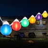 Encoidoz 27.5FT Outdoor Globe Patio String Lights - 6pcs Colored