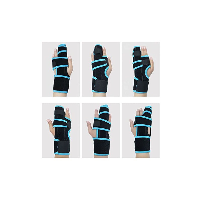 Adjustable 2 Finger Splint with Aluminum Strip, Adults Teens Finger