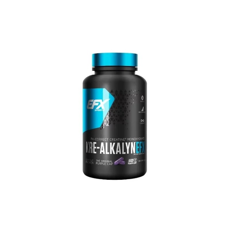 Kre-Alkalyn EFX 120 Cápsulas Creatina Monohidrato PH-Correct Sin Sabor