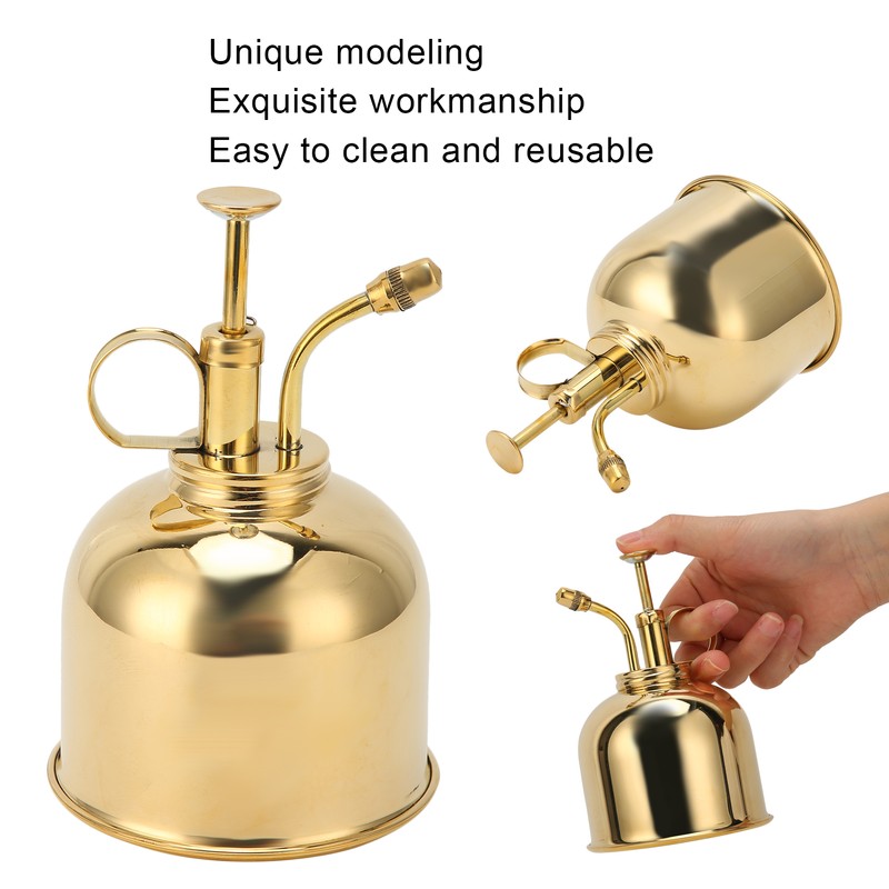 Professional Stainless Steel Watering Can with Top Pump for Succulent
