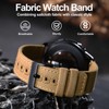 WOCCI 24mm Watch Band, Sailcloth Fabric, Quick Release, Replacement Strap,