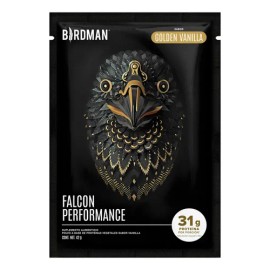 Birdman Falcon Performance Proteína en Polvo Vegana  con Creatina, BCAAs y Enzimas  Sin Lactosa  Golden Vainilla  10 Sobres                           