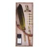 Feather Pen Set with 5 Interchangeable Nib Letter Opener Pen