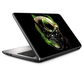 13 inch Universal Laptop Notebook Skin Vinyl Sticker Cover Decal Fits 13 Inch HP Lenovo Apple Mac Dell Compaq Acer - Gas mask Skeleton