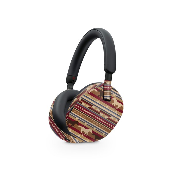 MightySkins Skin Compatible with Sony WH-1000XM5 Headphones - Western Horses