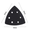 4PCS Soft Interface Pad Triangle Sanding Pad 3.67Inch, 6 Holes