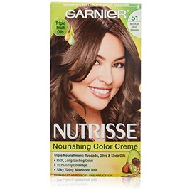 Garnier Nutrisse Haircolor - 51 Cool Tea (Medium Ash Brown) 1 Each (Pack of 2)