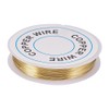 PandaHall Accessory Wire, Wire Diameter 0.01 inch (0.3 mm), Copper