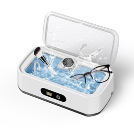 PKBD 50kHz 650ML Large Capacity Ultrasonic Jewelry Cleaner, White&Black