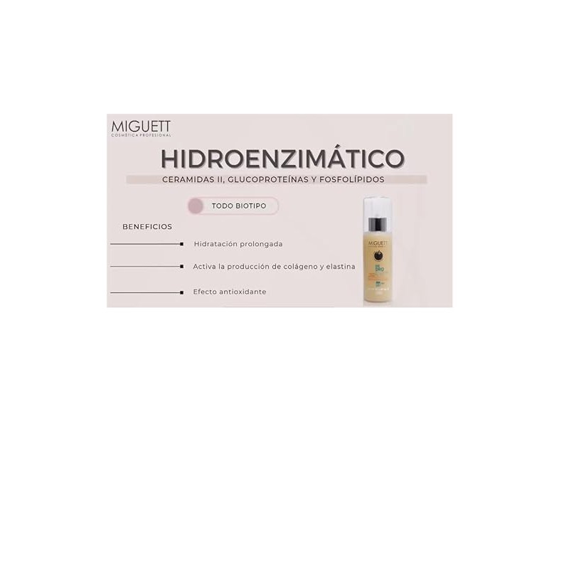 Gel Facial Hidroenzimático, Antioxidante con Ceramidas y Glucoproteínas, 150 ml