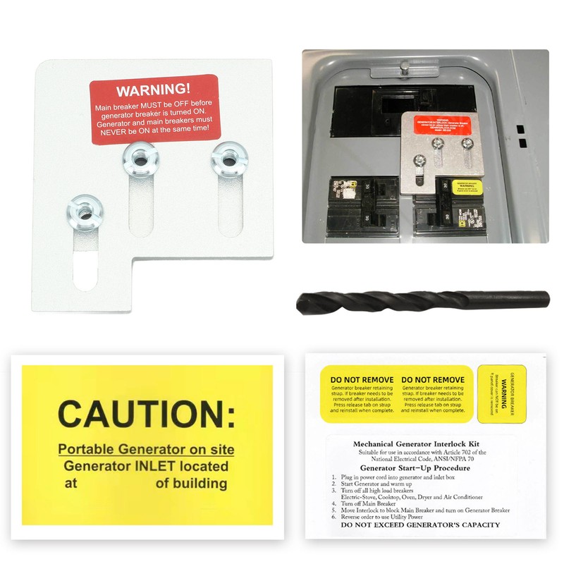 Generator Interlock Kit SD200A Aluminum Alloy Main and Generator Circuit
