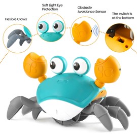 Toy Snail Baby Toys 6 to 12 Months Light Up Sensory Crawling Toy Interactive Toys Sensory Toys for Baby 1 2 3 Year Old Boys Girls Snail Toys Gift for Boys Girls 1-3 Birthday Present Gift Age 6m+