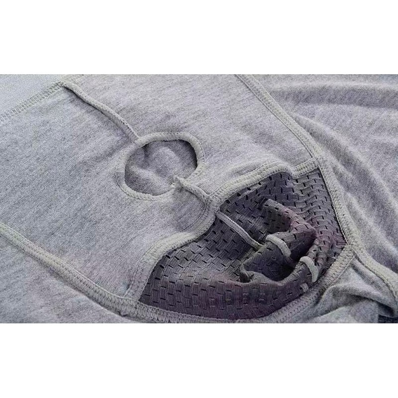 Feelonger Mens Functional Boxers Briefs Separate Underwear Enhancing Pouch Trunks