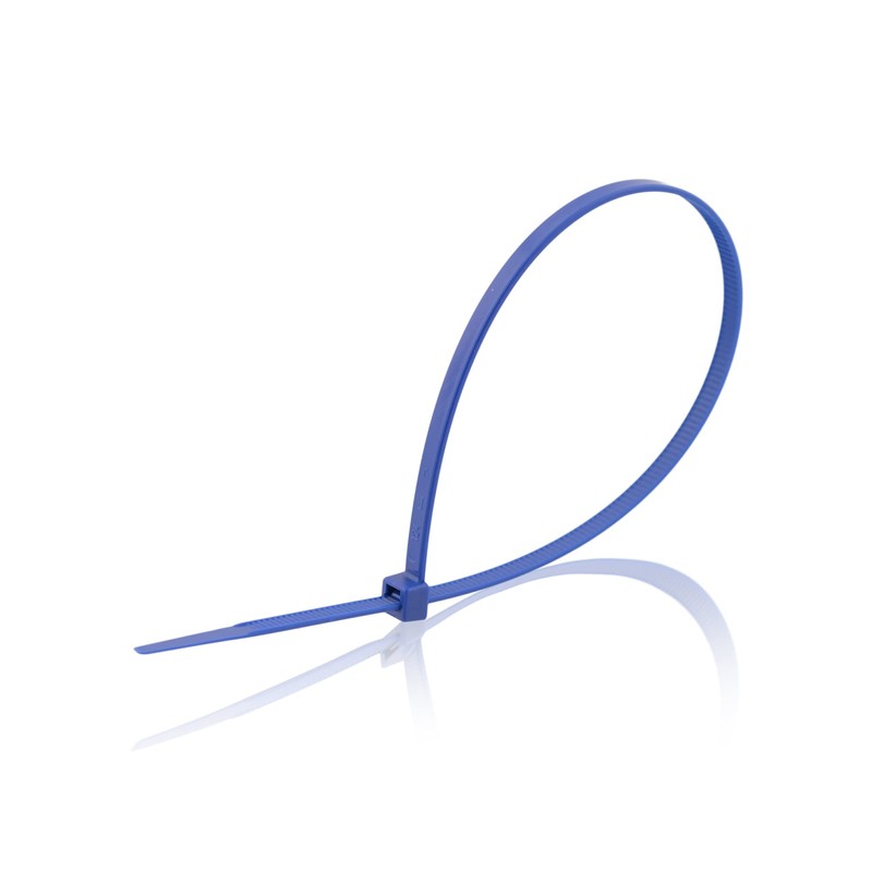 100 pcs Cable Ties 200 x 4.5 mm Blue Halogen