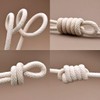 JANJOSN 50 Feet 1/2 Inch Braided Cotton Rope - Soft