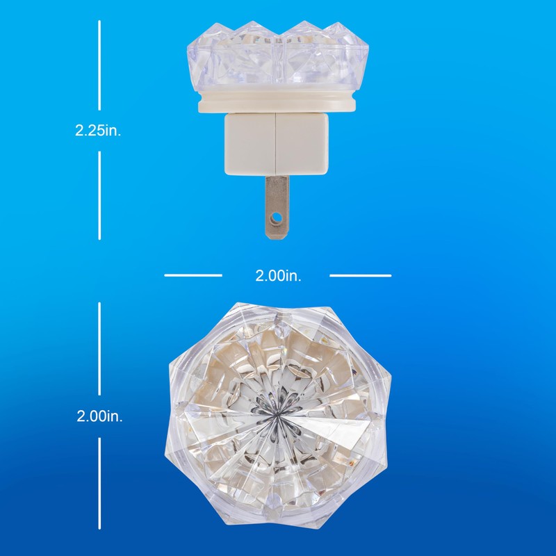 GE SleepLite Jewel LED Night Light, Plug-in, Always On, Amber,