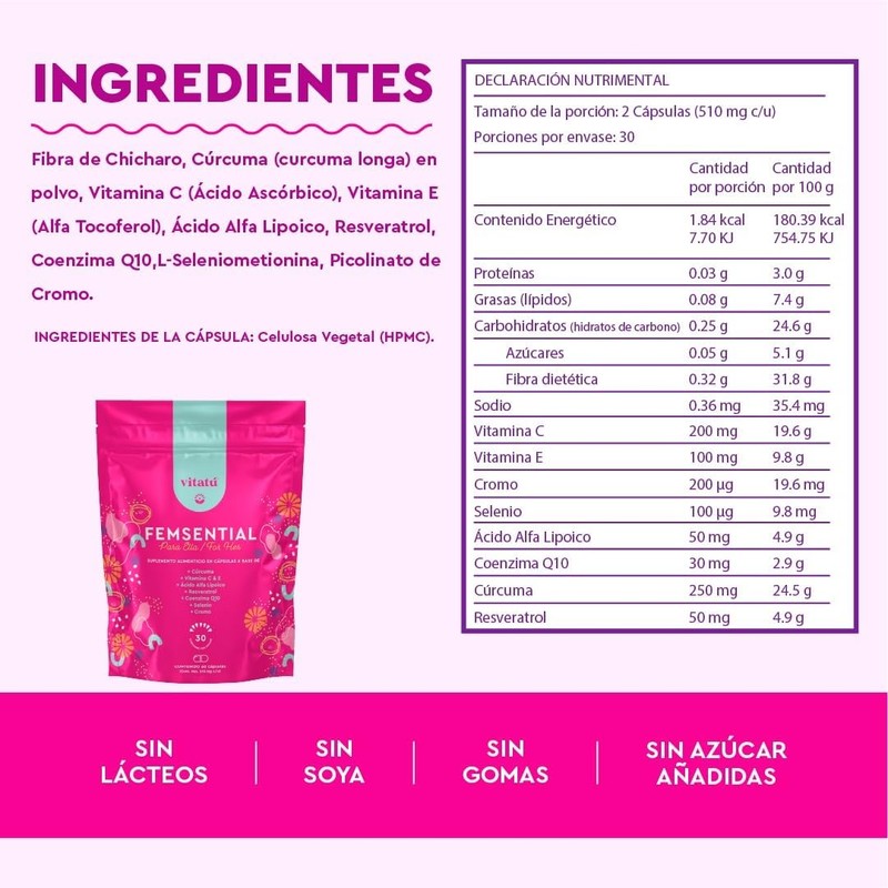 VITATÚ VITALICIOUS NUTRITION - Kit para ella Plus | Inositol+Femsential+Ovalance