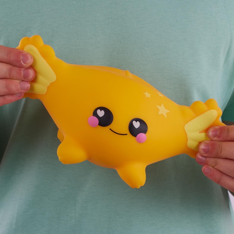 Smooshzees Luvzees, Sonny, Yellow Axolotl, Collectable Characters, Supersoft, Cuddly and