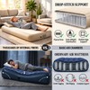 Deeroutin Air Mattress with Built-in air Pump; Single Blow up