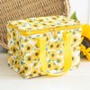 Sunflower Floral Insulated Lunch Bag - Eco-Friendly, Recycled Plastic, Lightweight,