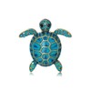 Rhinestone Sea Turtle Brooch for Women Men Lovely Animal Brooch