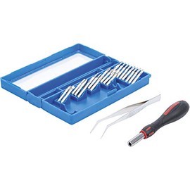 Kraftmann 20823 Micro Bit Set, Silver/Black, T8 Set of 23 Pieces