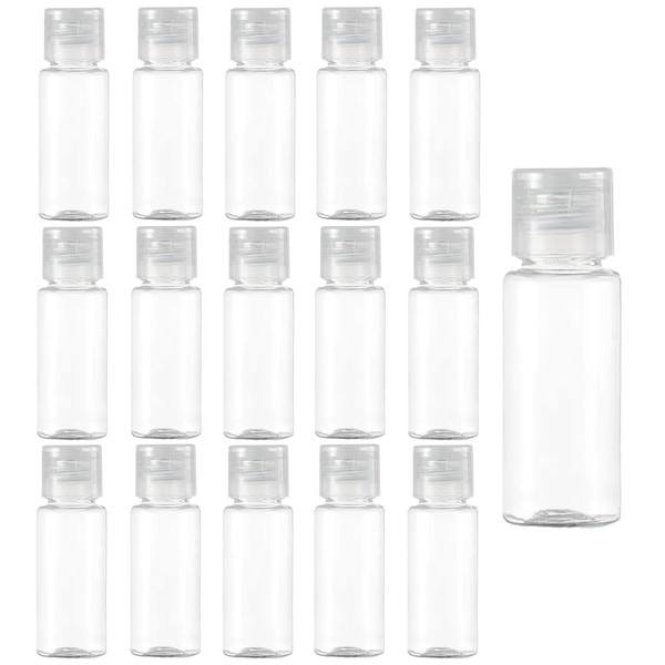 15 Stück Reiseflaschen Set, 15ml Reiseflaschen zum Befüllen, mit Flip