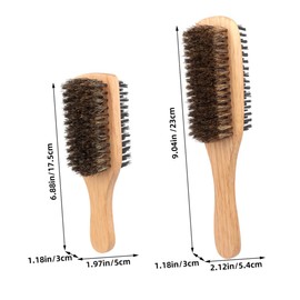 VICASKY Bristle Hair Brush Set 2pcs Gentle Detangler for Men Beards and Fine Hair