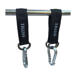 THJJSS Hammock Straps Tree Swing Straps Kit,Short Hanging Straps 2 Pack with 2 Heavy Duty Carabiner Hooks(Holds 440lbs) for Swing Hammocks Seat Pulley System Gym Equipment