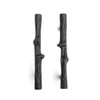 Jinyuanchao 3 Inch Hole Center Black Twig Cabinet Pulls, Alloy