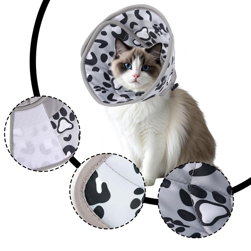 1PCS Cat Cone Collar Cat Cones to Stop Licking Adjustable