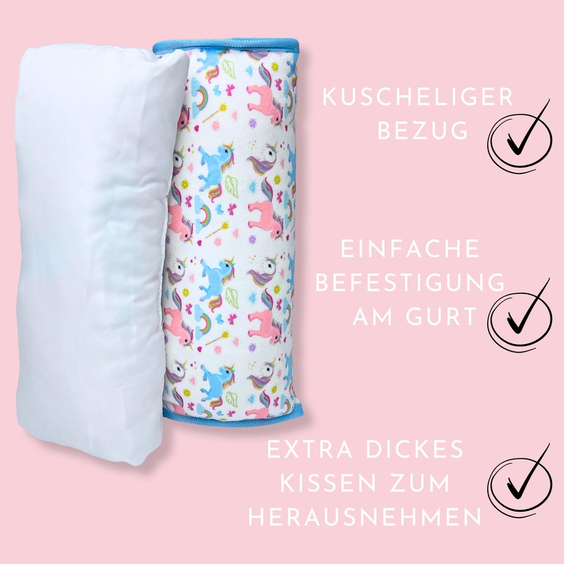 HECKBO 1 x Unicorn Children's Car Seat Belt Cushion